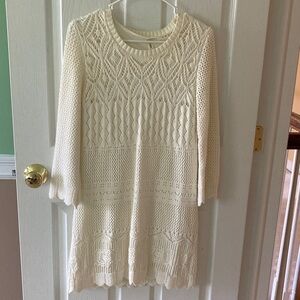 Cherokee Cream Knit Kids Dress
